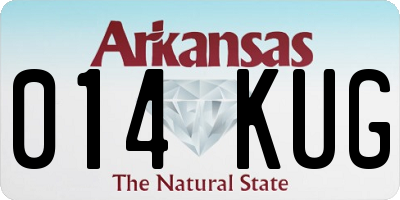 AR license plate 014KUG