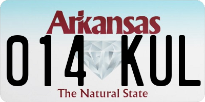 AR license plate 014KUL