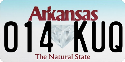 AR license plate 014KUQ