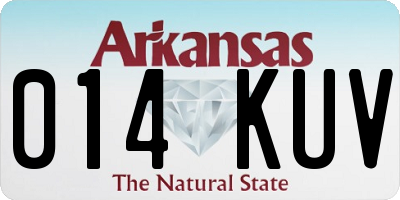 AR license plate 014KUV