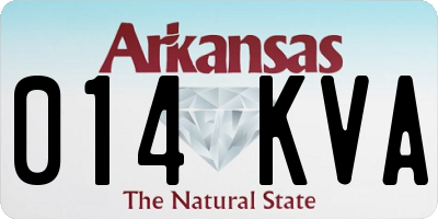 AR license plate 014KVA