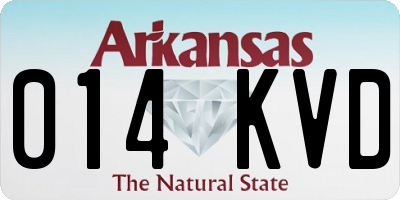 AR license plate 014KVD