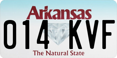 AR license plate 014KVF