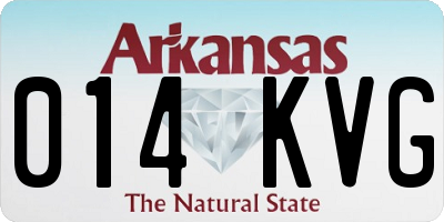 AR license plate 014KVG
