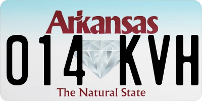 AR license plate 014KVH