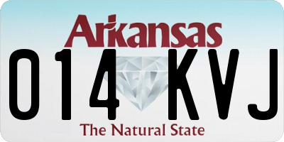 AR license plate 014KVJ