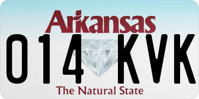 AR license plate 014KVK