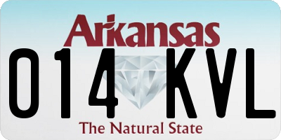 AR license plate 014KVL