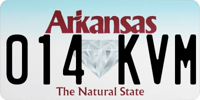 AR license plate 014KVM