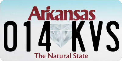 AR license plate 014KVS