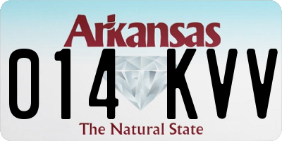 AR license plate 014KVV