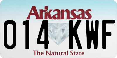 AR license plate 014KWF