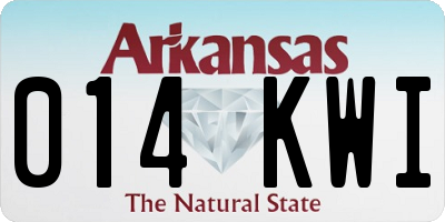 AR license plate 014KWI