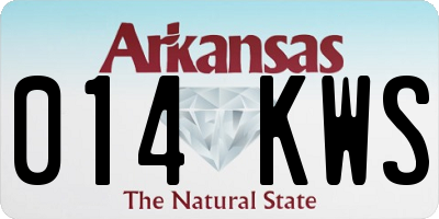 AR license plate 014KWS