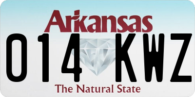 AR license plate 014KWZ