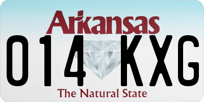 AR license plate 014KXG
