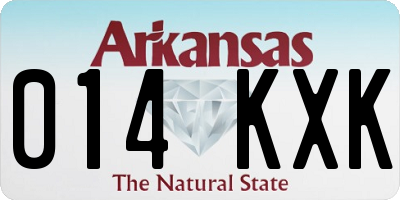 AR license plate 014KXK