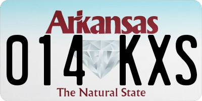 AR license plate 014KXS