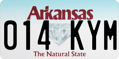 AR license plate 014KYM