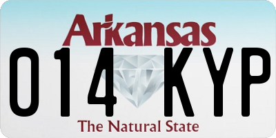 AR license plate 014KYP