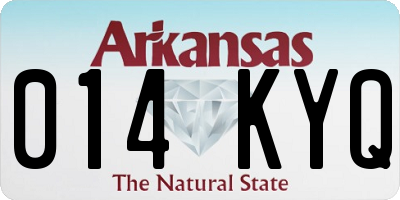 AR license plate 014KYQ