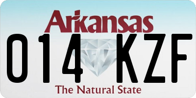 AR license plate 014KZF