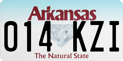AR license plate 014KZI