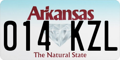 AR license plate 014KZL