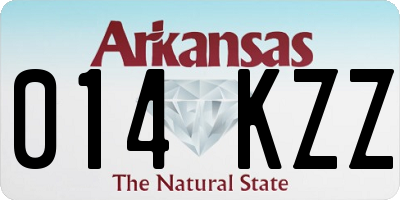 AR license plate 014KZZ
