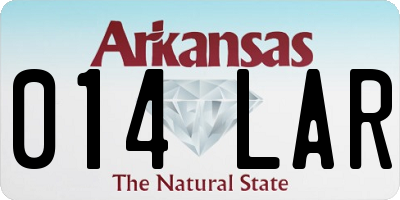 AR license plate 014LAR