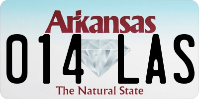 AR license plate 014LAS