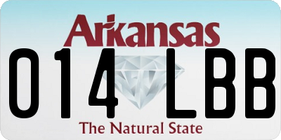 AR license plate 014LBB