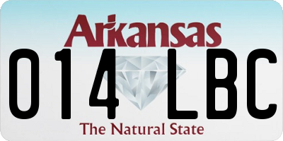 AR license plate 014LBC