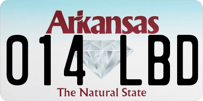 AR license plate 014LBD