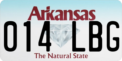 AR license plate 014LBG