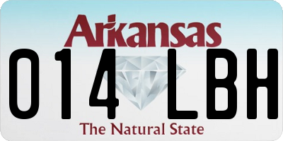 AR license plate 014LBH