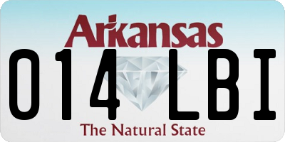 AR license plate 014LBI