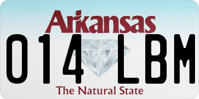 AR license plate 014LBM