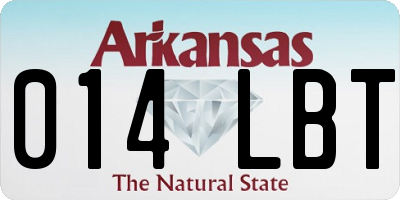 AR license plate 014LBT