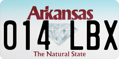 AR license plate 014LBX