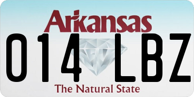 AR license plate 014LBZ