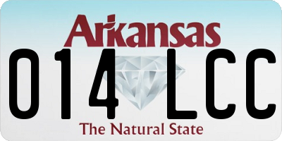 AR license plate 014LCC