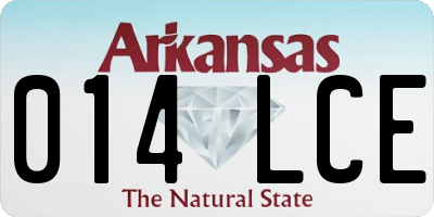 AR license plate 014LCE