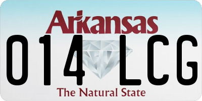 AR license plate 014LCG