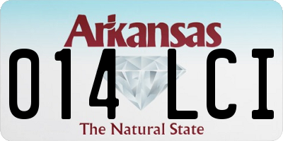 AR license plate 014LCI