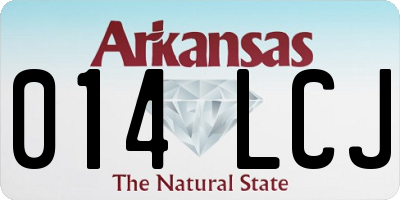 AR license plate 014LCJ