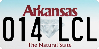 AR license plate 014LCL