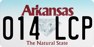 AR license plate 014LCP