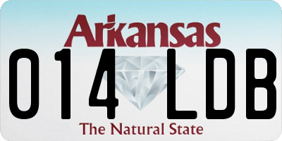 AR license plate 014LDB