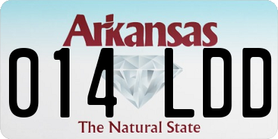AR license plate 014LDD